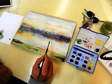 Aquarelle J.J Deville